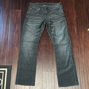 Men's True Religion Dark Wash Black Jeans Size 32